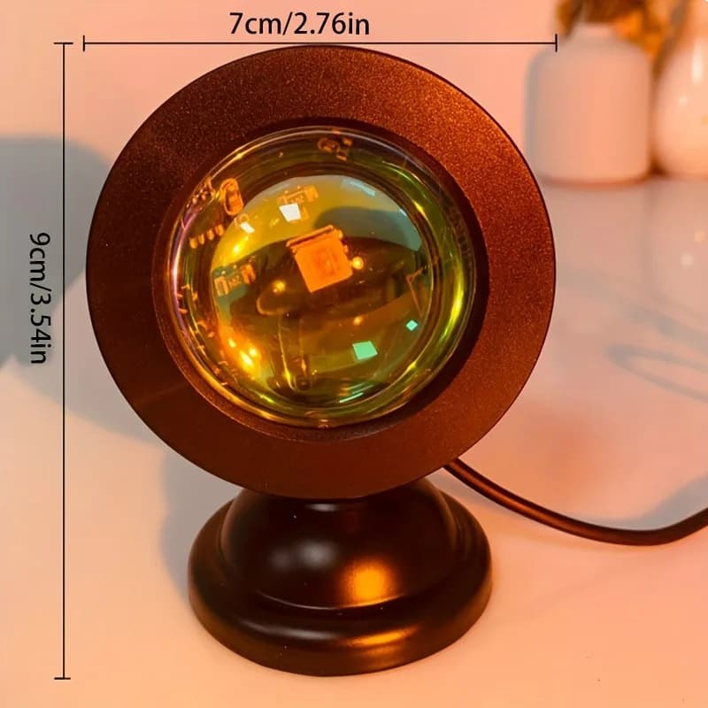Sunset Light Projection LED Light with Remote Control, 16 Colors Night Light, RGB Lighted Sunrise Lights - 6