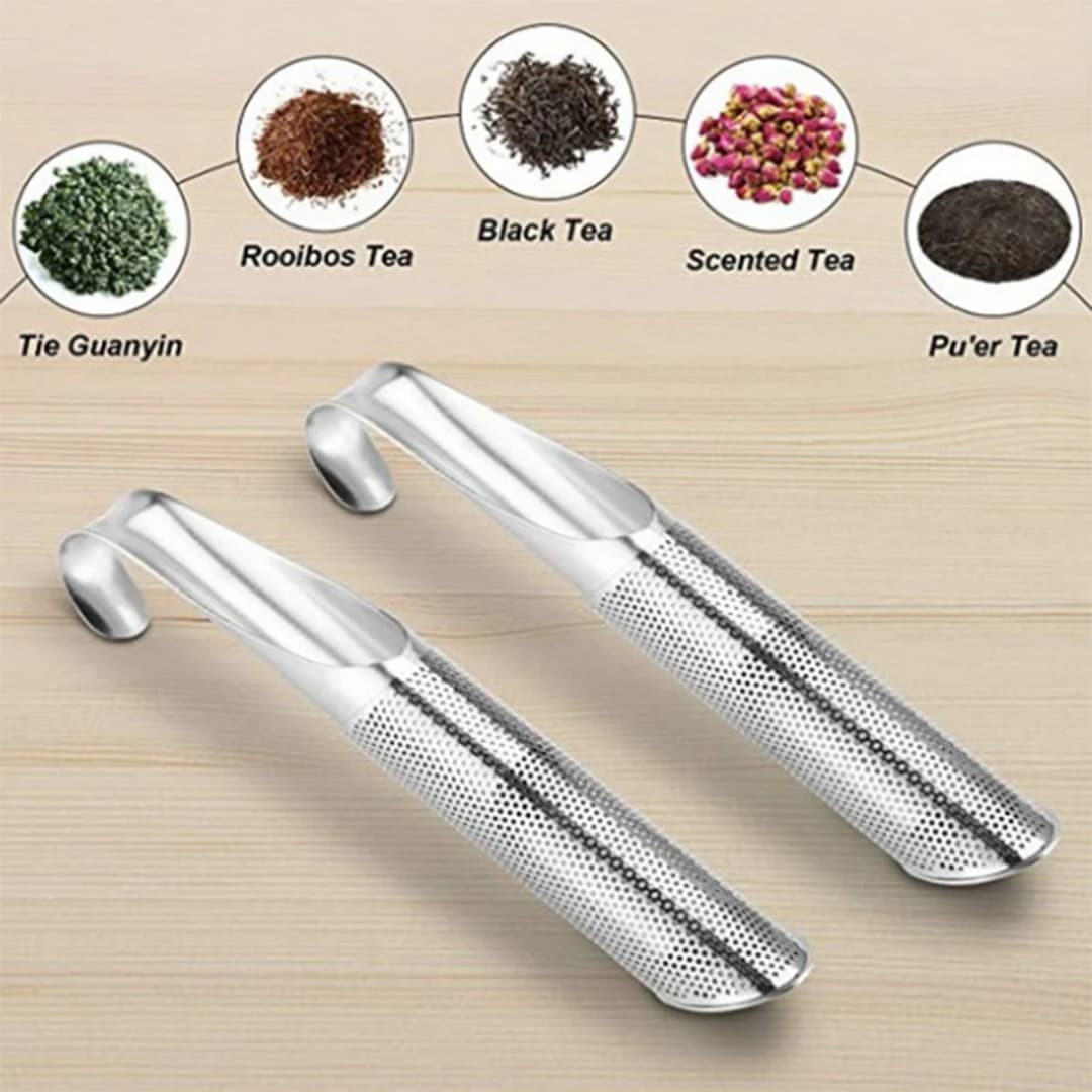 Stainless Steel Tea Infuser Filter with Hanging Hook Handle Tea Diffuser for Seeping Loose Leaf Teas & Coffees - 3