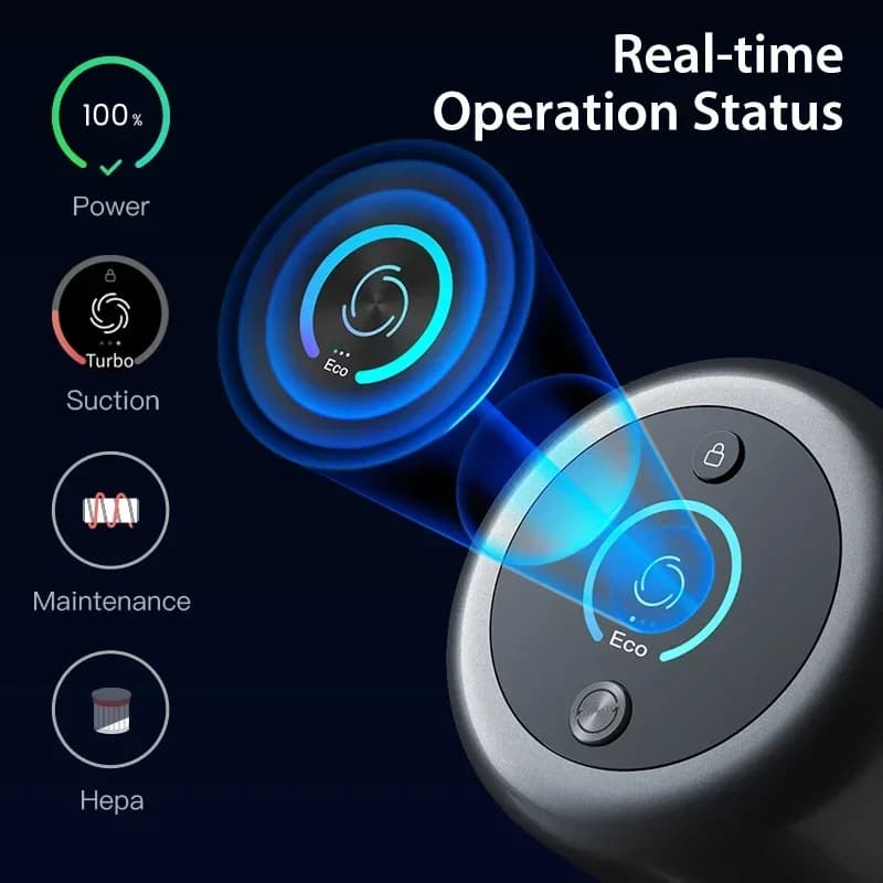 25kPa Dreame V11 Handheld Wireless Vacuum Cleaner OLED Display Portable Cordless All In One Dust Collector Floor Carpet Cleaner - 2