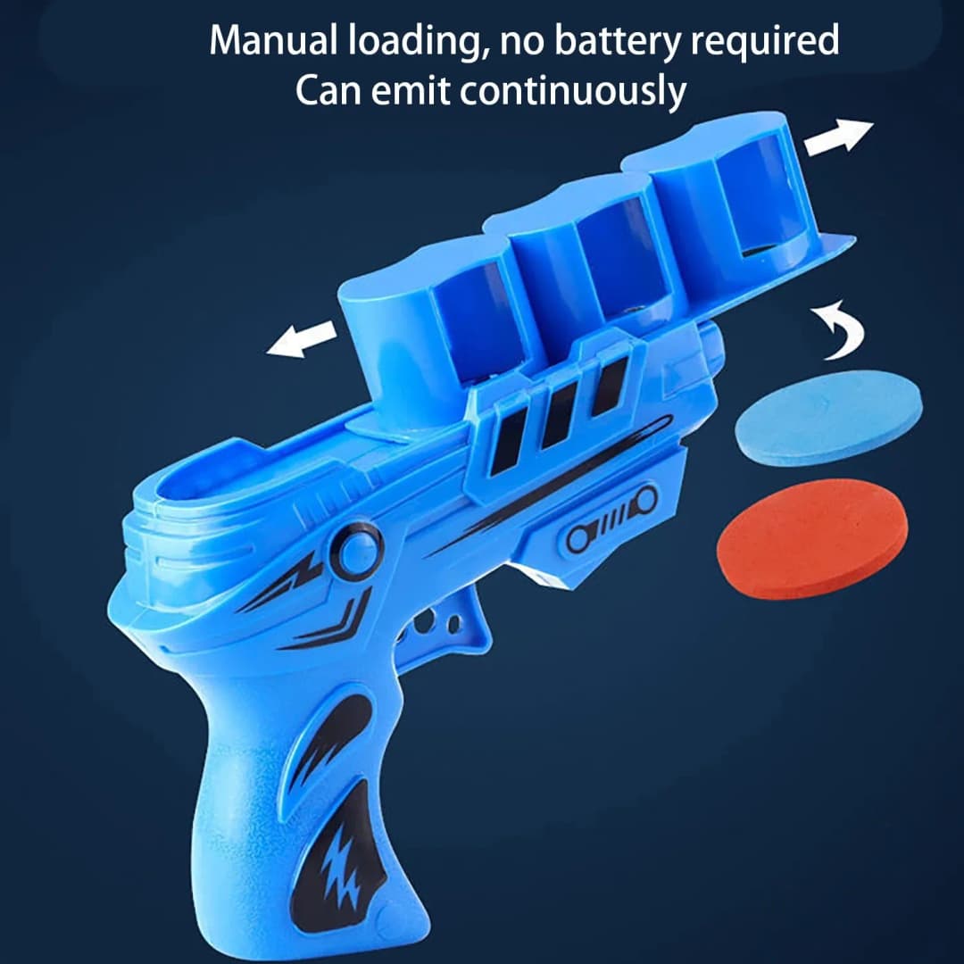 25 جولة إيفا رصاصة طرية الطائر القرص بندقية الأطفال في الهواء الطلق لعبة لعبة تفاعلية بندقية متعة المنجنيق قرص طائر لعبة السلامة الرياضية - 3