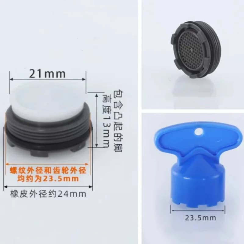 2 قطعة توفير المياه الحنفية الذكور الموضوع مهوية صنبور فقاعة حوض المطبخ ملحق مجموعة متنوعة من الأحجام للحمام أداة بالجملة - 5