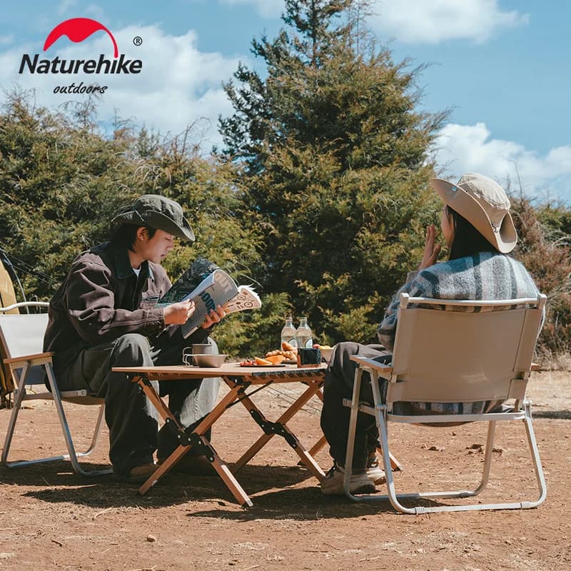 كرسي طوي Naturehike FE01 للتخييم والنزهات في الهواء الطلق، خفيف الوزن ومناسب للحدائق والسفر والصيد - 2
