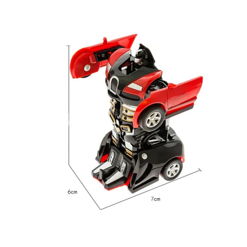 2 in 1 One-key Collision Deformation Car Toys Automatic Transformation Robot Plastic Vehicles Boys Toy Model Car Kids Baby Gift - 6