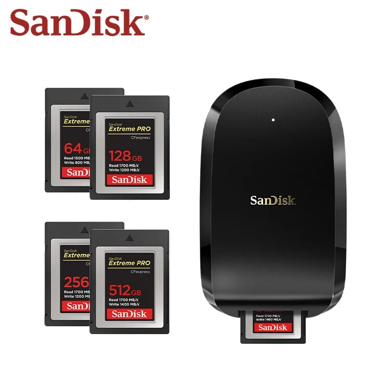 Sandisk Extreme PRO CFexpress Type B Card 64GB 128GB 256GB 512GB High Speed Memory CFE Type B Card 4K For Camera