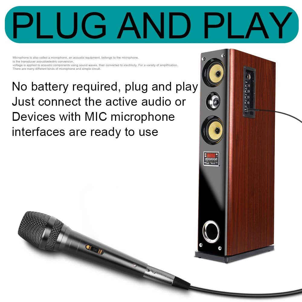 6.35MM Professional Wired Dynamic Microphone Cardioid Pickup Depusheng C1 Portable Handheld Mic For KTV Karaoke Stage Singing - 4