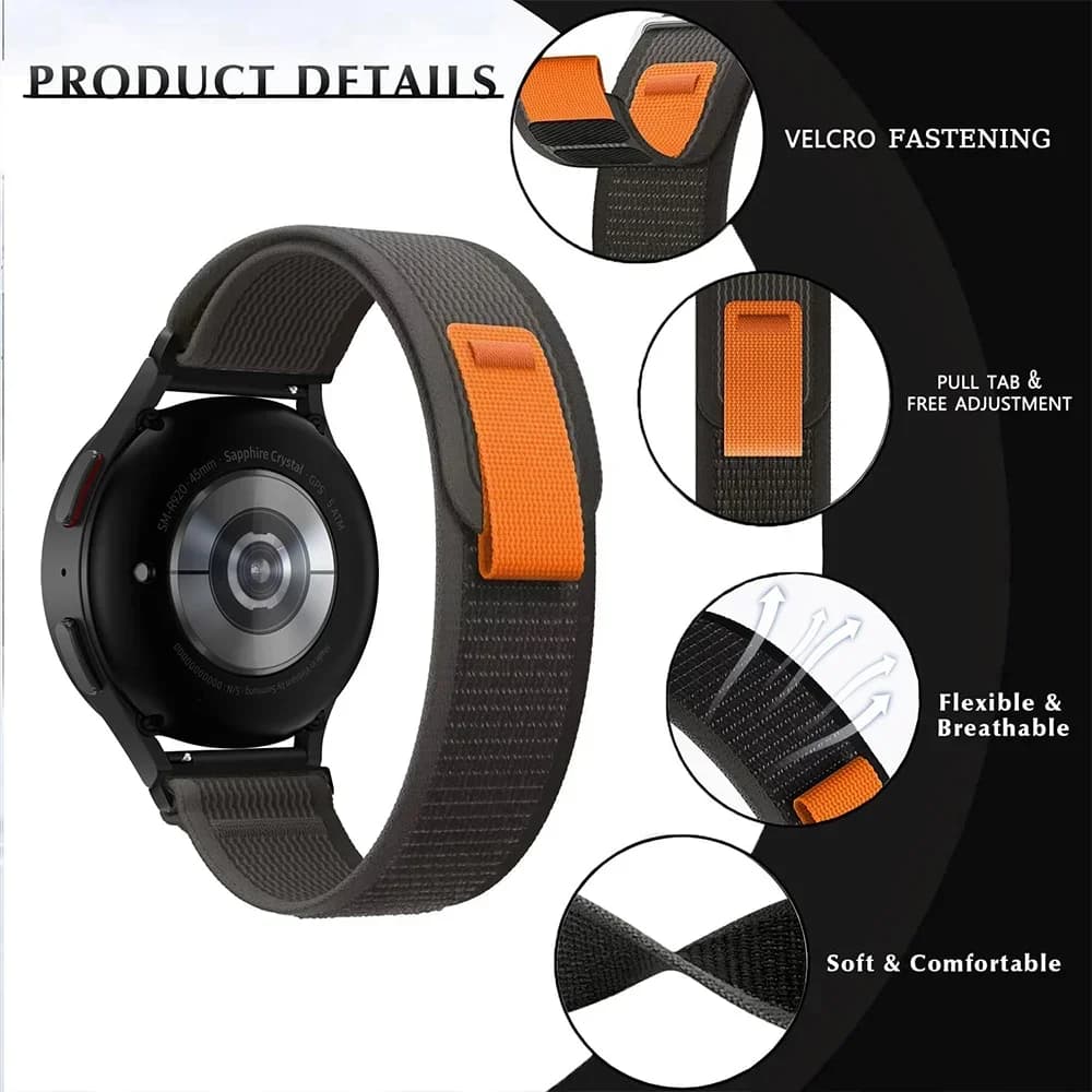 22mm Trail Loop Bracelet OnePlus Watch 3 2 2R/OnePlus Watch 46mm Sport Band For Oppo Watch X X2 4 Pro/Realme Watch S2 S 2 3Pro - 3