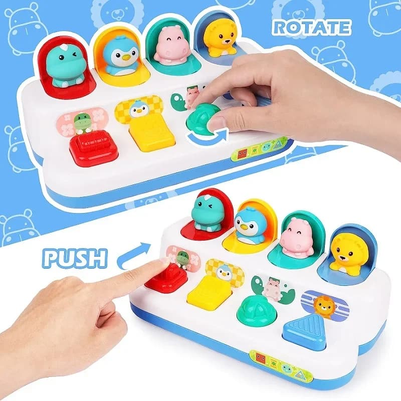 Interactive Activity Sensory Toy for Babies Cause and Effect Toy Baby Development Games Montessori Educational Learning Toys - 3