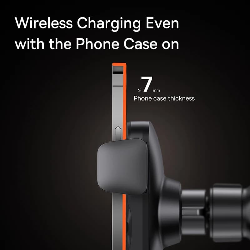 Baseus Car Phone Holder Infrared 15W QI Wireless Phone Charger for iPhone Xiaomi Samsung Car Mount Fast Charging Easy Control - 6