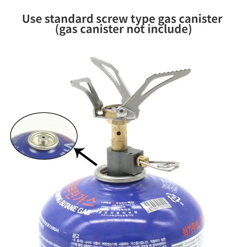 3000W Outdoor Camping Folding Super Mini Oven Pocket Picnic Cooking Gas Burner Cooker Furnace Stove - 4