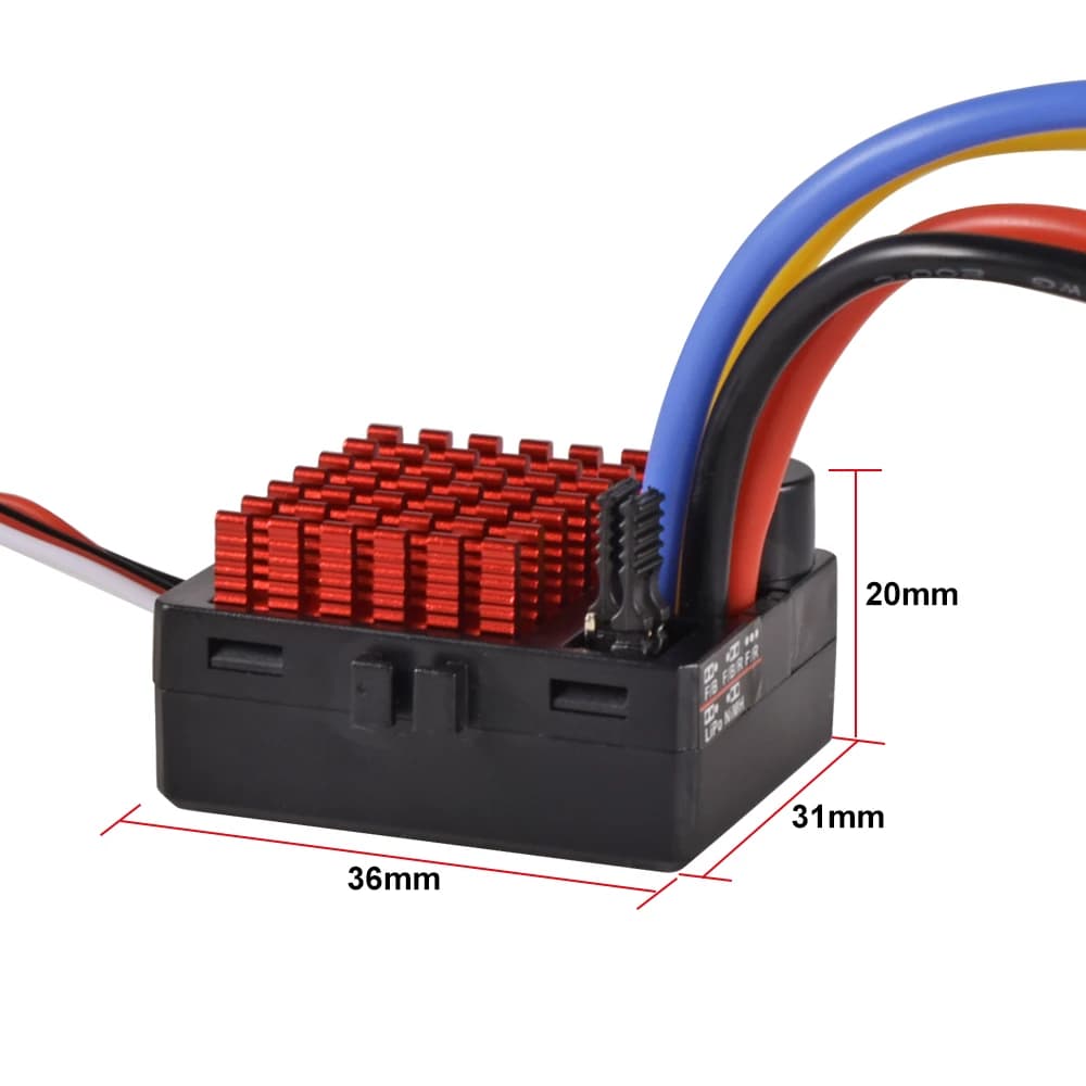 9IMOD 60A Brushed Fahrregler Fahrtenregler Speed Controller ESC für 1/10 RC Car - 5