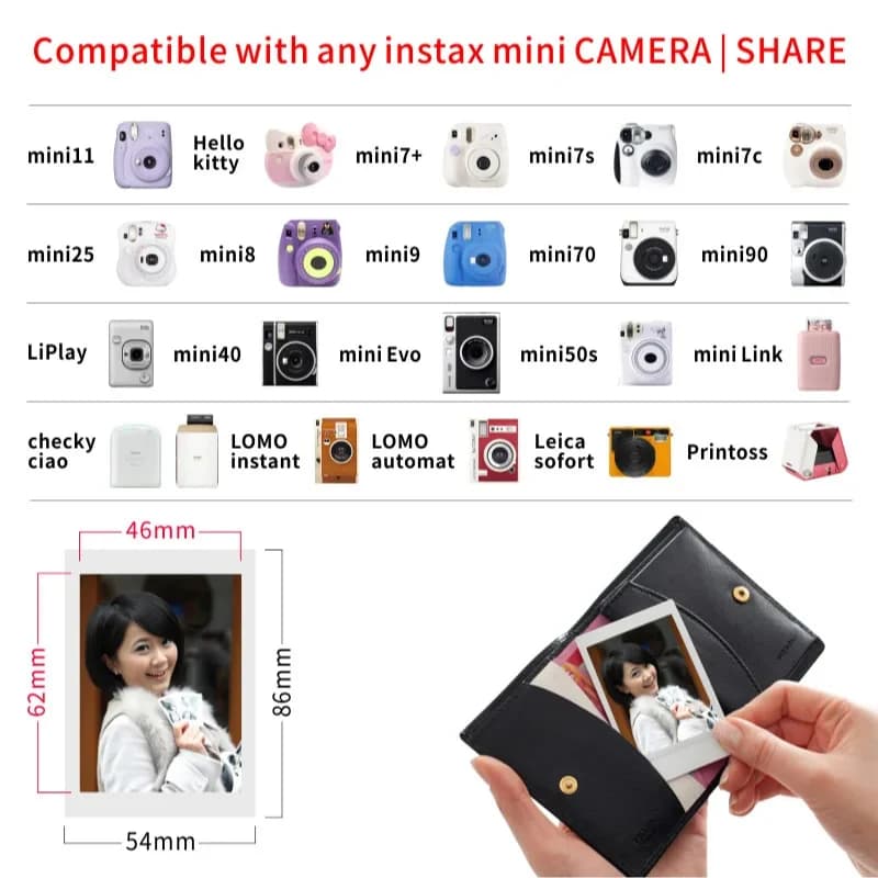 10/20 sheets Fujifilm Instax Mini White Edge Films Photo Paper Films For Fujifilm Instant Mini 11 9 8 25 50s Fuji camera Paper - 5