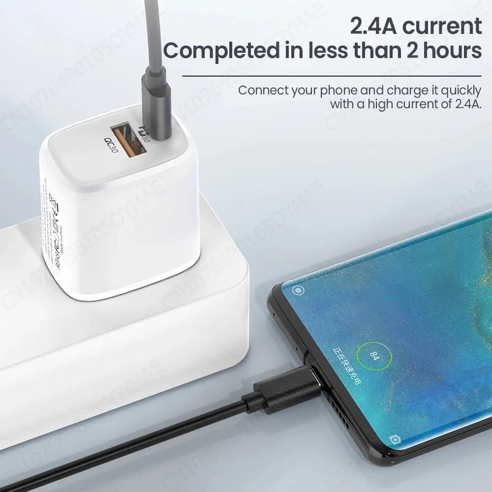 كابل نوع C إلى مايكرو USB محول USB نوع-C سريع لهواتف سامسونج وهواوي وشاومي وون بلس وماك بوك برو OTG - 6