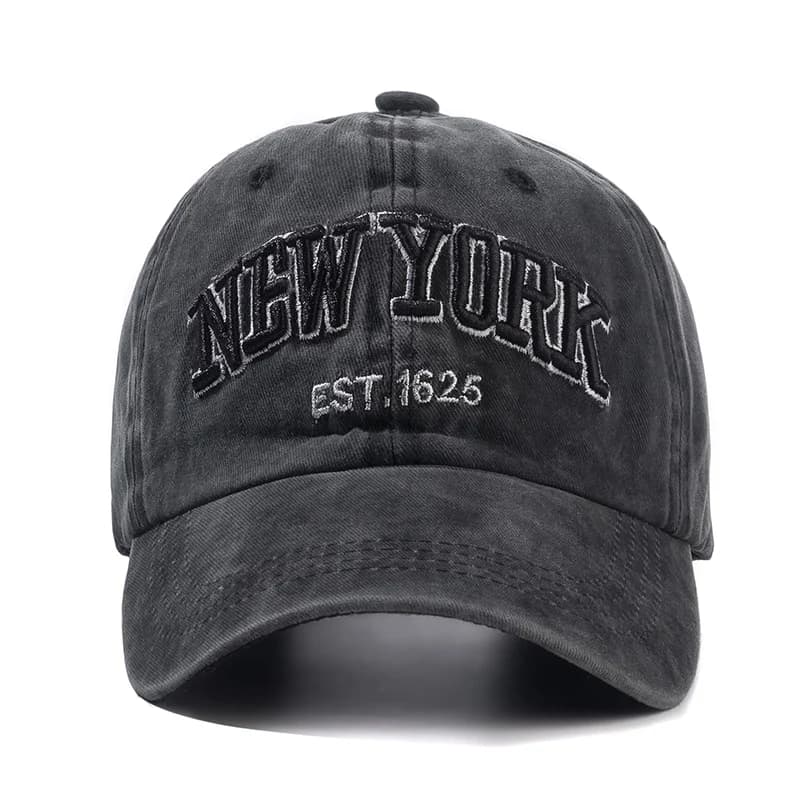 2024 New York Washed Cotton Cap For Men Women Gorras Snapback Caps Baseball Caps Sun protection Casquette Dad Hat Outdoors Cap - 4