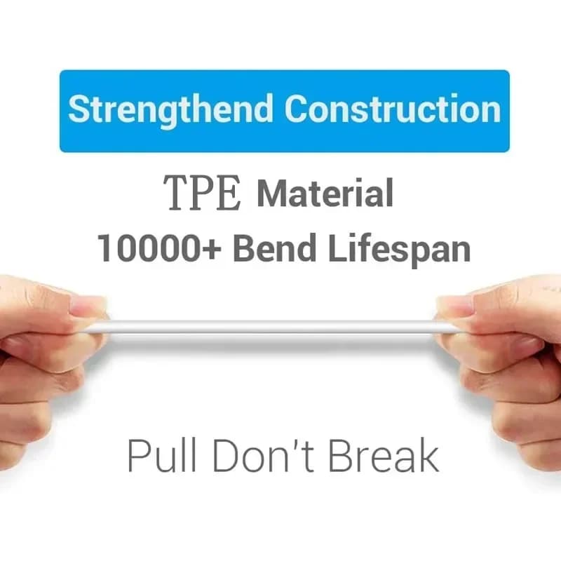 كابل شحن سريع 2.4A 1M TPE Type C USB A كابل بيانات شاحن لسامسونج شاومي هواوي الهاتف المحمول الهاتف الذكي USB-C سلك سريع - 4