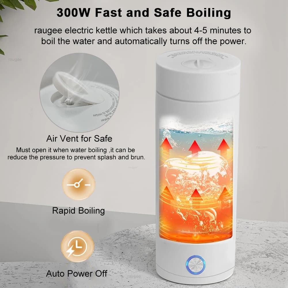 إبريق كهربائي محمول للغلي السريع - من الفولاذ المقاوم للصدأ 304 - 3