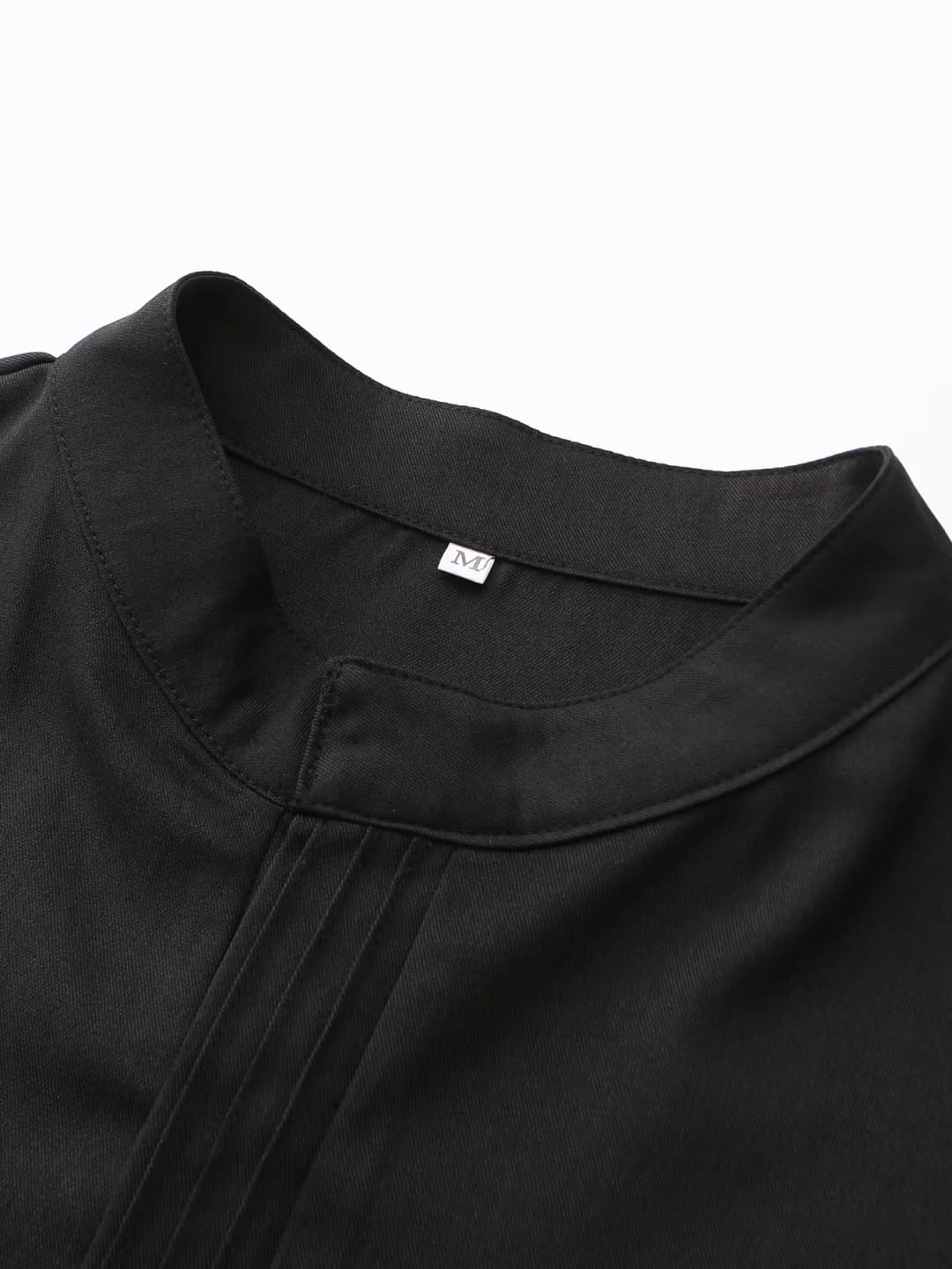 Motorcycle Brother Style, Muslim Men's Robe, Elegant Retro Embroidered Robe, Casual Loose Long Sleeve, Eid al Fitr Men's Robe - 5