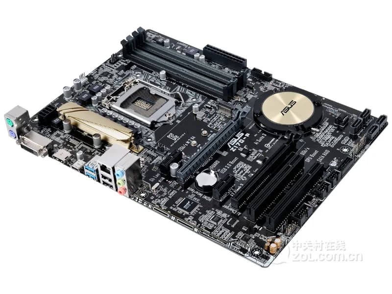 لوحة أم مستعملة Asus Z170-P، شريحة Z170، مقبس LGA 1151، معالجات i7/i5/i3، ذاكرة DDR4 64 جيجابايت، M.2 SATA3، USB3.0، ATX، للجيل السادس أو السابع - 3