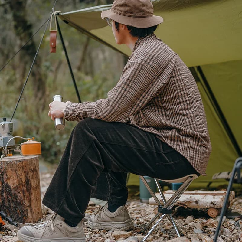 مقعد زاوية قابل للسحب للتخييم من Naturehike، خفيف الوزن، كرسي صيد محمول، للاستخدام الخارجي - 5