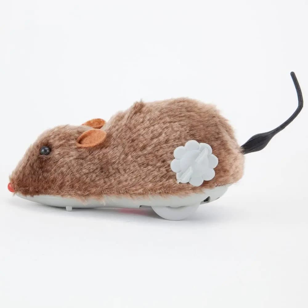 1Pc Funny Lifelike Plush Mouse Running Rat Toy for Cats Dogs Tail Mouse Pets Kids Random Color - 4