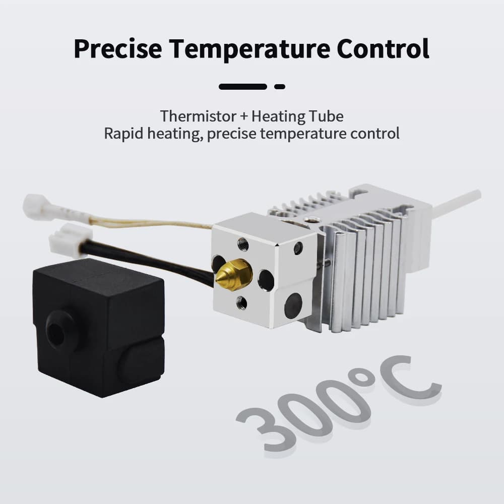Creality Ender 3 V3 SE Hotend Kit Titanium Alloy Throat Bimetal Heatbreak 24V 40W J-head Ender-3 V3 SE Heating Block Kit - 2