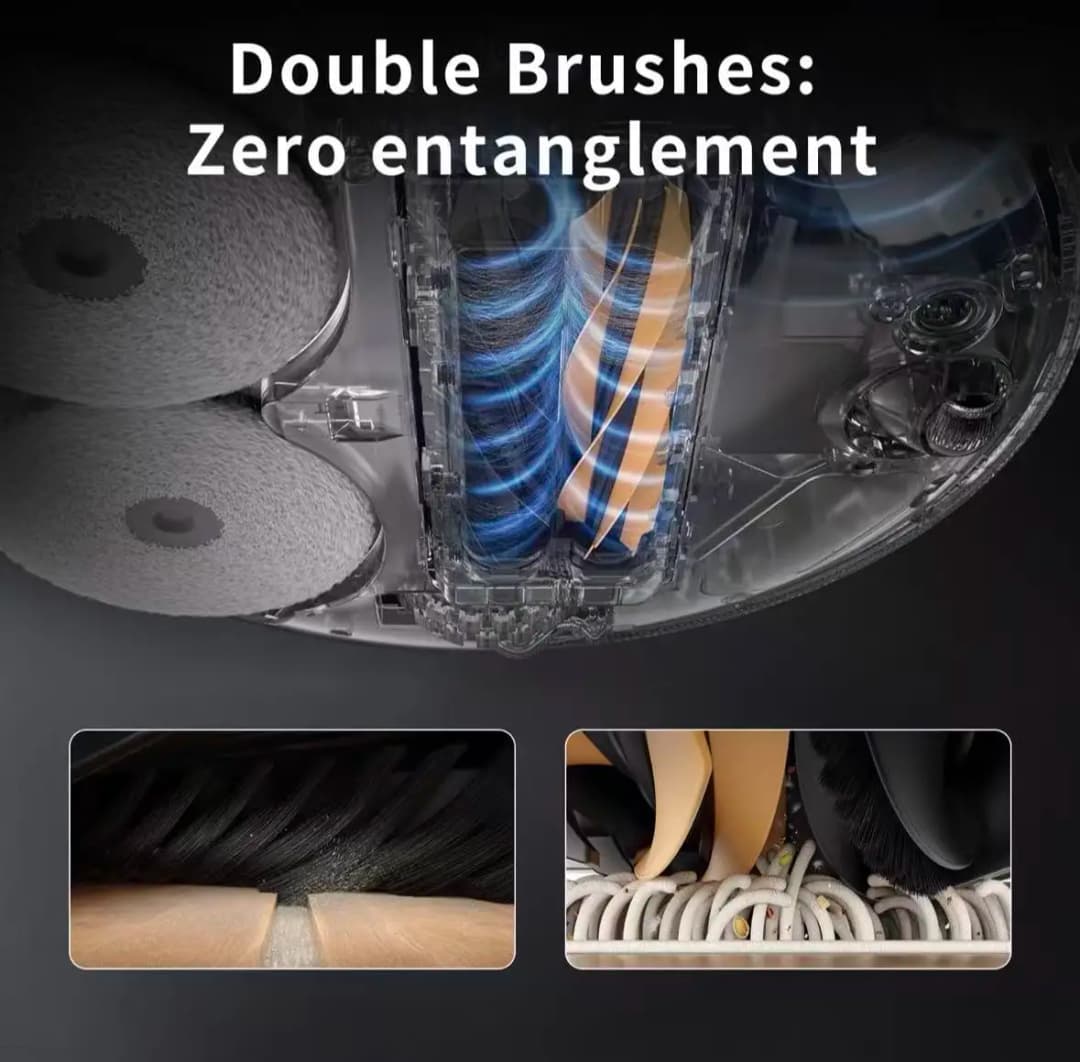 Dreame X50 UItra / S40 Enhanced Robot Vacuum Spare Parts Main Side Brushes Mop Cloths HEPA Filters Dust Bags Accessories - 2