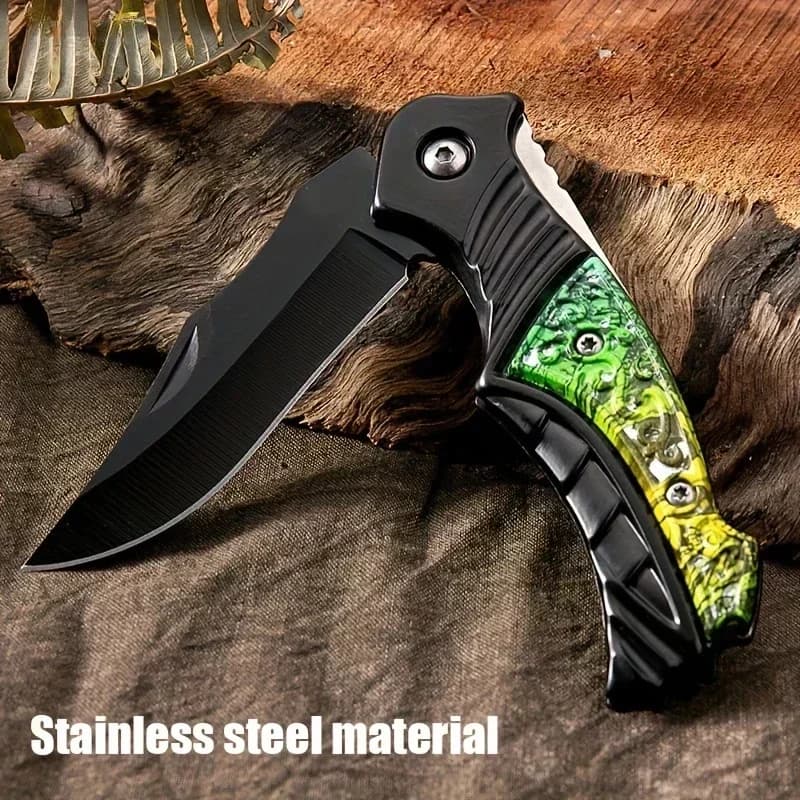 2025 new high quality  Portable Outdoor Folding Pocket Knife - Sharp Survival Knife for Camping, Hiking - 2