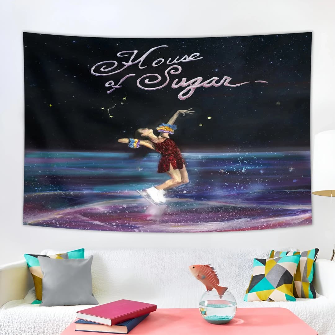 3x5ft Alex G Poster Trick Album Cover Tapestry Art Poster and Wall Art Hanging Decor for Modern Family  Tapiz Pared - 3