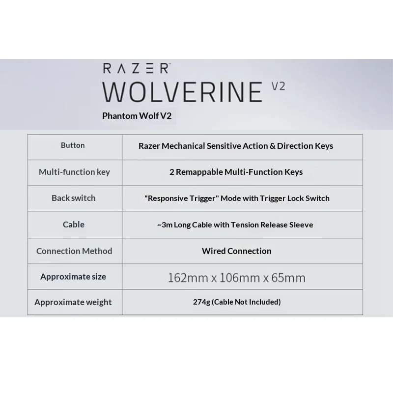 وحدة تحكم الألعاب Razer Wolverine V2 V3pro - سلكية ولاسلكية، لأجهزة Xbox وPC، عصا تحكم Hall، إكسسوارات Gamepad، تصميم Black Myth Wukong - 4
