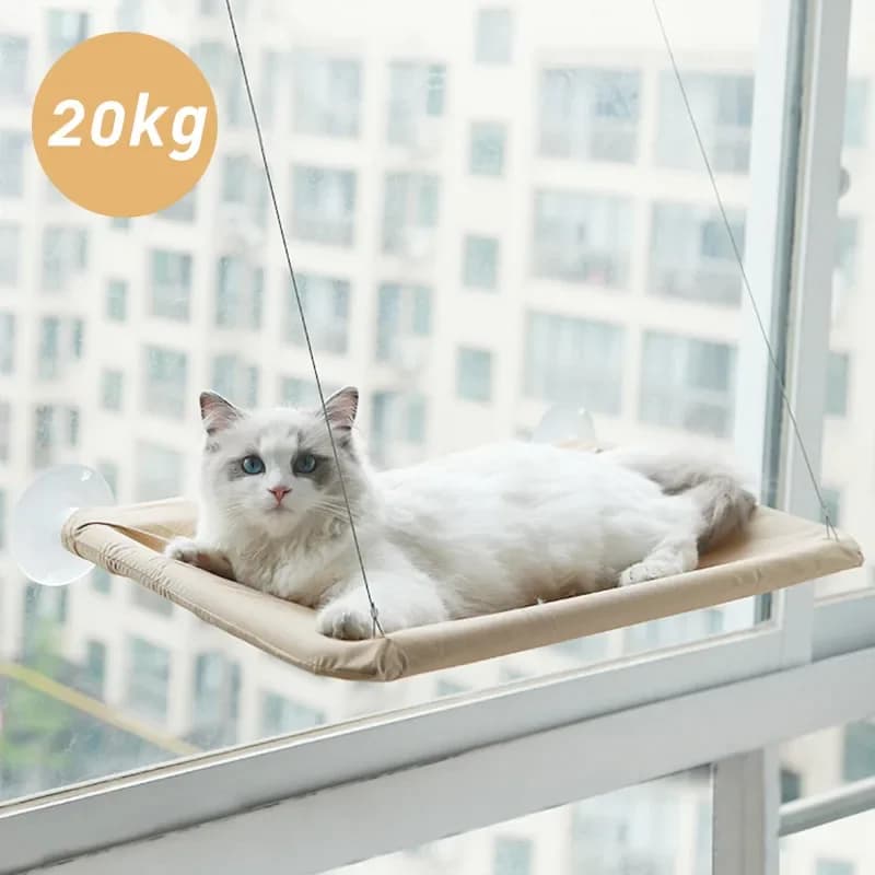 20KG Pet Cat Hammock Hanging Cat Bed Bearing Comfortable Cat Sunny Window Seat Mount Kitten Climbing Frame Pet Accessories - 2