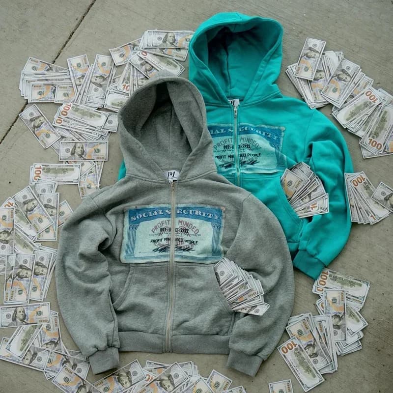 سترة بغطاء للرأس Y2K، مناسبة للخريف، للرجال والنساء، مطبوعة بأنماط شخصية، ستايل شارع، أكمام طويلة - 6