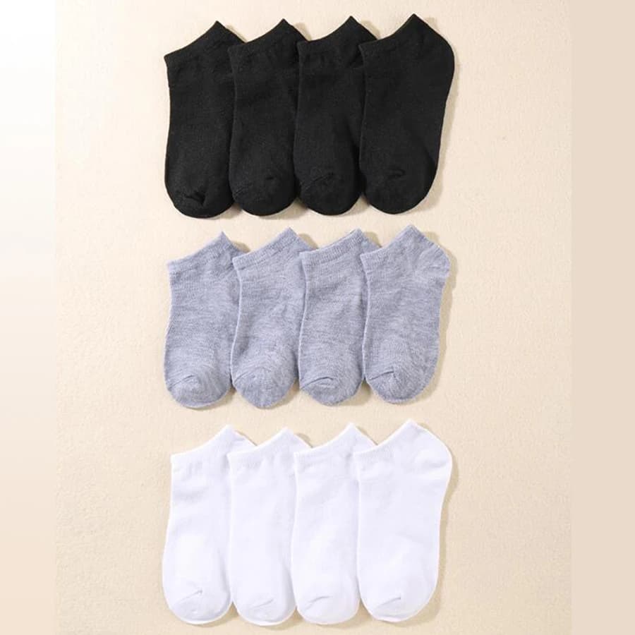 10/12/20/40 Pairs Men Boat Socks Business Sport Sweat Absorption Mature Summer Autumn Solid Color Soft Non Pilling Ankle Socks - 5