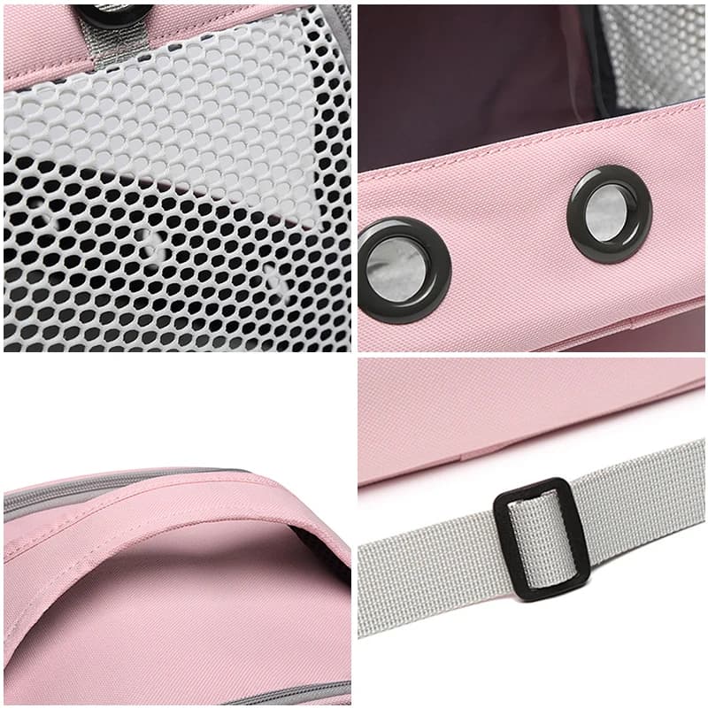 حقيبة حمل قطط محمولة حيوان أليف قط كلب طائر أرنب حقائب سفر شبكة قابلة للتنفس خيمة خارجية حقيبة يد للحيوانات الأليفة - 5