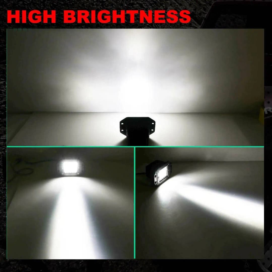 5 بوصة 40 واط تركيب مسطح لعمل جيب رانجلر سيارة شاحنة طرق وعرة عدسات شعاع بقعة LED بودز ضوء ضباب القيادة 12V 24V - 6