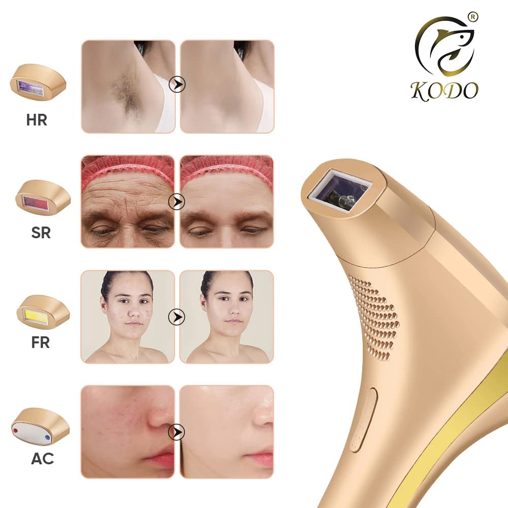 KODO 2026 High-end customization ice Laser Hair removal Laser Epilator Permanent IPL Painless Photoepilator 4 in 1 face and body - 2
