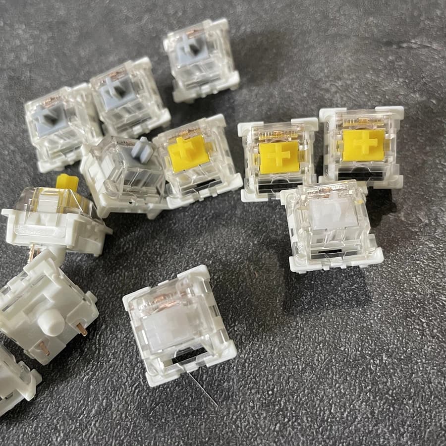 Outemu Switch Dustproof Linear Tactile Clicky Silent 3Pin Switches for Keyboard RGB LED SMD Gaming Compatible With MX Switch - 4