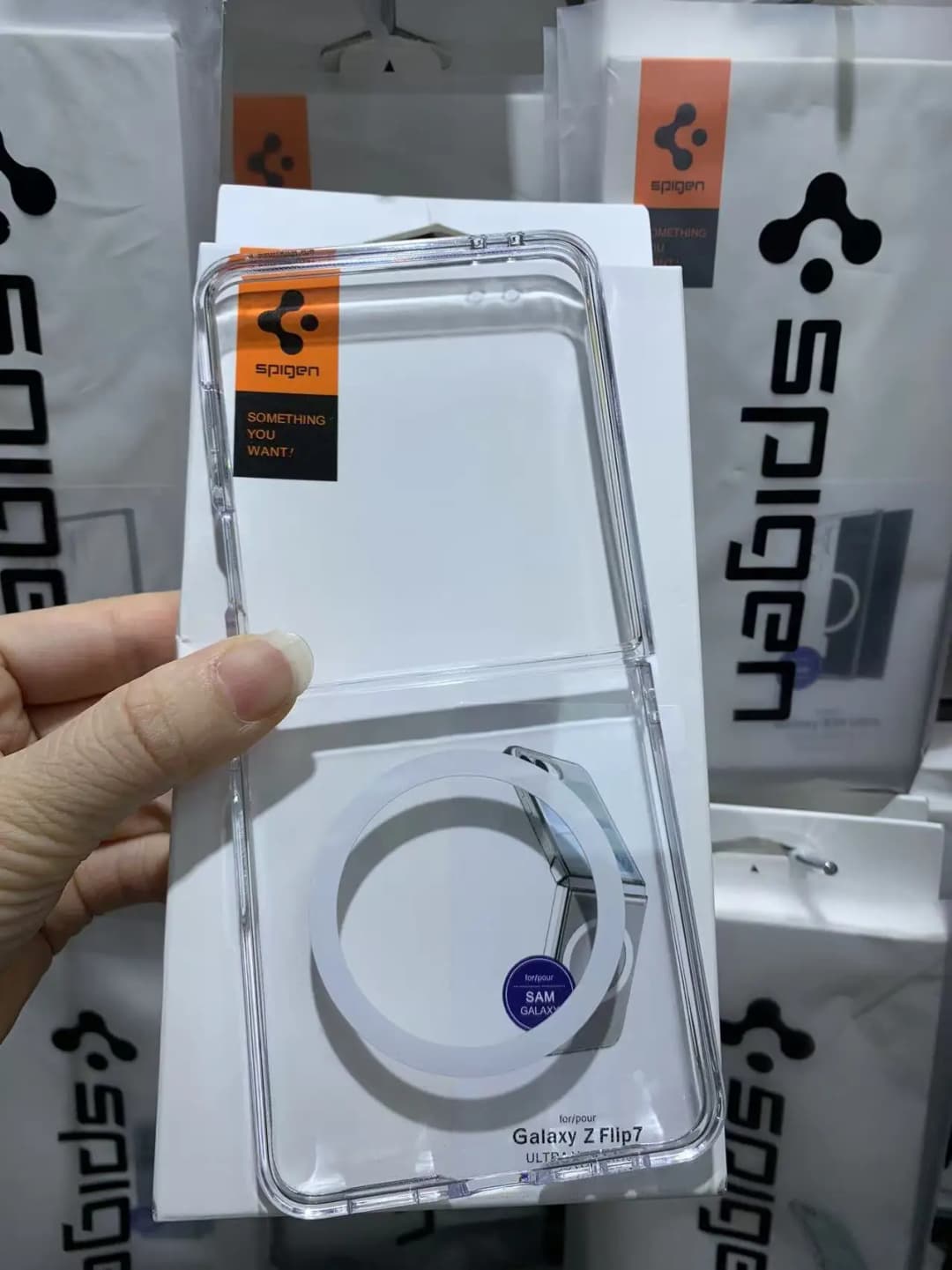 Spigen Ultra Hybrid PC Transparent Magnetic Case For Samsung Z Flip 8 7 6 5 For Magsafe Wireless Charging Flip Protective Cover - 5