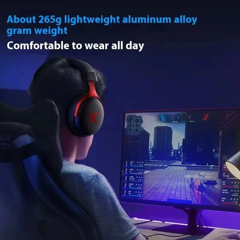 سماعات رأس للألعاب الرياضية الإلكترونية من MCHOSE V9 PRO، سماعات رأس مخصصة مع ميكروفون لاسلكي لتقليل الضوضاء بثلاثة أوضاع - 3