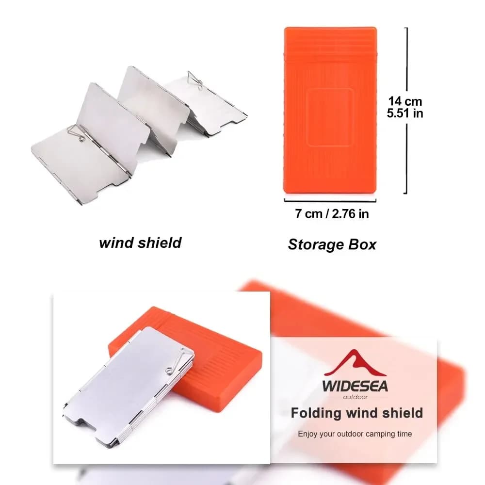 التخييم المحمولة 9 لوحات موقد حاجز الرياح للطي في الهواء الطلق نزهة شواء موقد غاز يندبروف شاشة الحرس تجهيزات المطابخ لوازم - 6