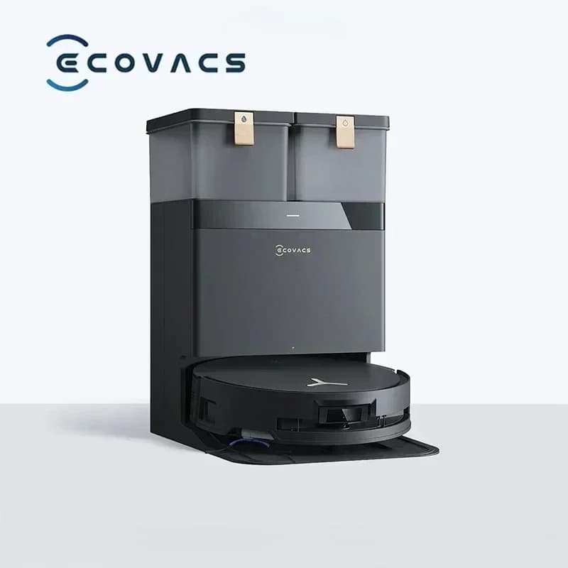 روبوت تنظيف الأرضيات Ecovacs X8pro plus مع ميزة الكنس والمسح المتكاملة، تنظيف آلي بالكامل