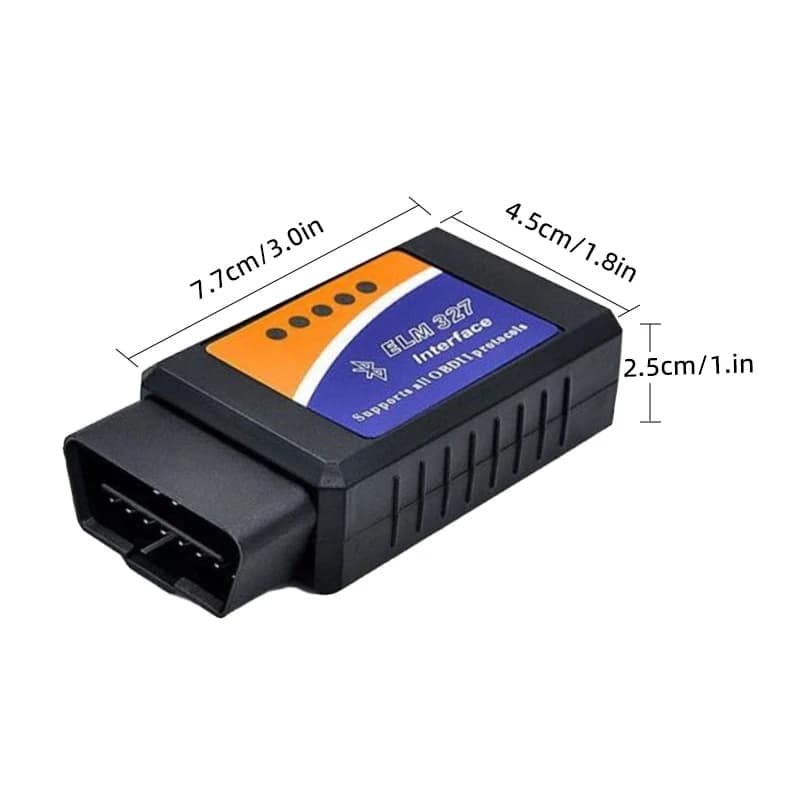 ماسح ضوئي ELM327 V2.1 OBD2 Bluetooth أداة تشخيص السيارة لقارئ الرموز Android /IOS كاشف أعطال السيارات - 6