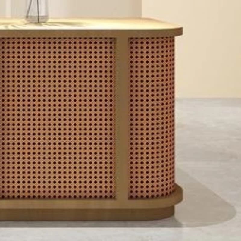 طاولة استقبال فيفور حديثة لمقهى، منصة أثاث لوح صناعي MHJDT - 3