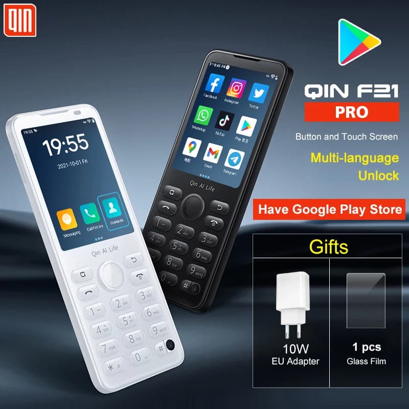 هاتف ذكي بشاشة لمس جديدة Qin F21 Pro واي فاي + 2.8 بوصة 3 جيجابايت + 32 جيجابايت / 4 جيجابايت 64 جيجابايت بلوتوث 5.0 بدقة 480*640 نسخة عالمية