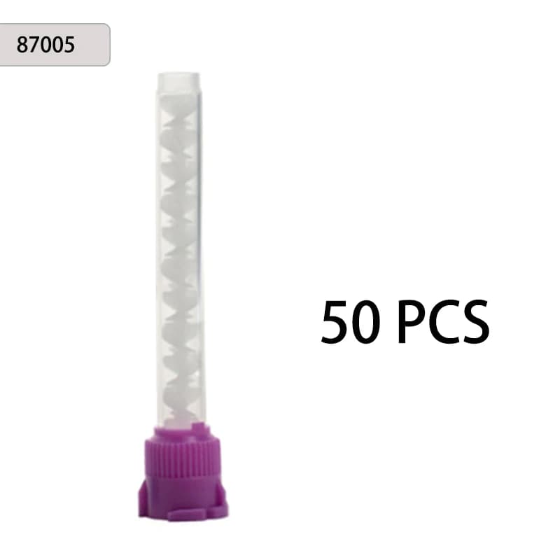 50/100PCS Dental Mixing Tips Silicone Rubber Mixing Tip Dental Impression Materials Mixing Tube Denture Laboratory Color Tubes - 5