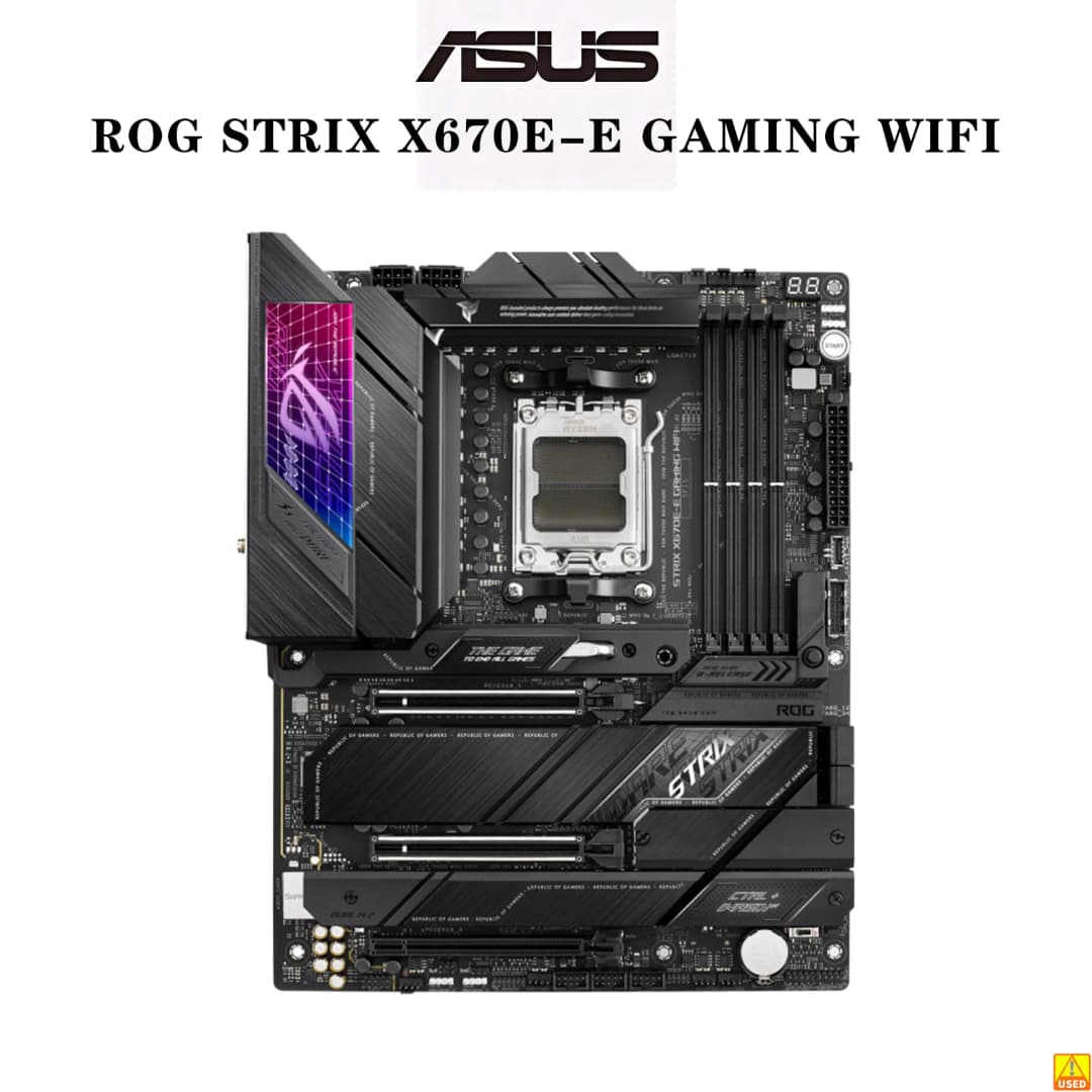 لوحة أم ASUS ROG STRIX X670E-E GAMING WIFI مقبس AM5 معالج DDR5 8000+(OC) ذاكرة مجموعة شرائح X670 لوحة رئيسية ATX - 5
