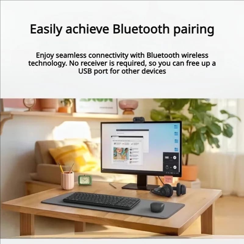 Logitech MK251 Wireless Keyboard & Mouse Combo, Home & Office Kit for Desktop Laptop PC - 2