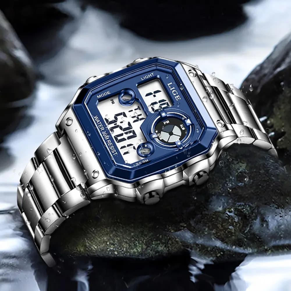 LIGE 2023 NEW Luxury Brand Men Watch Military Digital Watches Sport Wristwatch Mens Waterproof Clock Male Relogio Masculino - 2