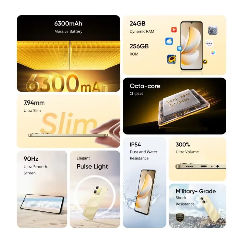 هاتف Realme GT 8 نسخة صينية بطارية 7000 mAh شحن 100W Supercharge معالج Snapdragon 8 Elite شاشة 6.79 بوصة AMOLED 144Hz كاميرا خلفية 50MP - 2