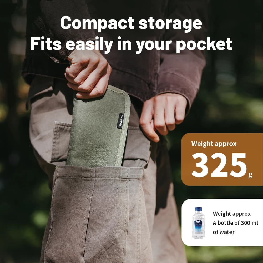 كرسي تخييم Naturehike خفيف الوزن من الألمنيوم كراسي قابلة للطي محمولة مقعد صيد سميكة إسفنج مقعد تنزه - 2