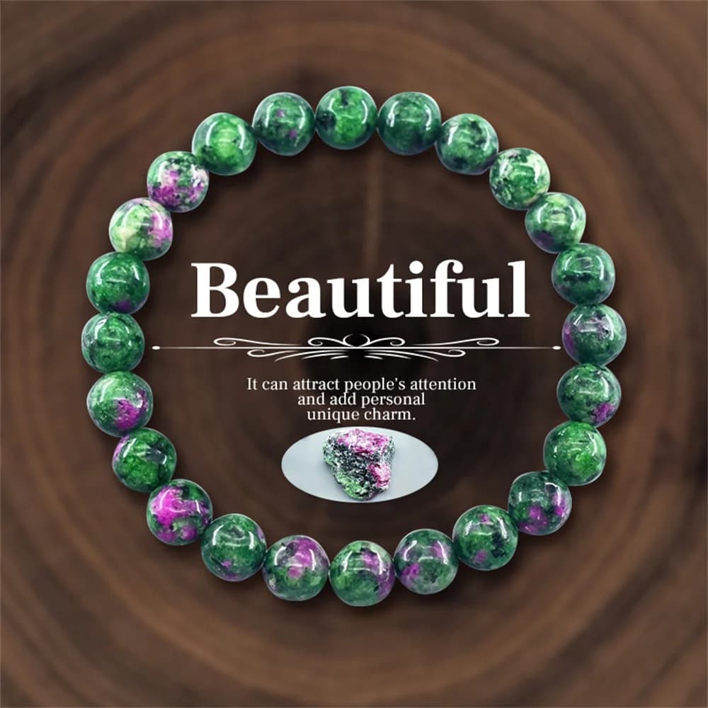 Women Natural Stone Bracelet Amethyst Quartz Tiger Eye Crystal Beads Bangles Men Health Wealth Lucky Reiki Healling Jewelry Gift - 3