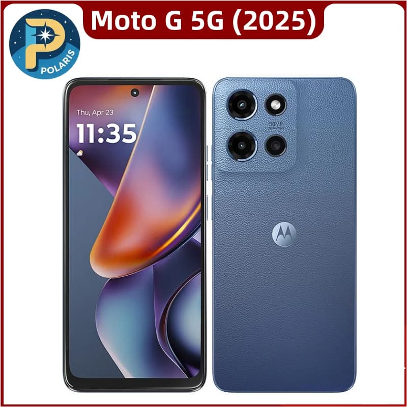 موتورولا موتو جي 5G إكس تي 2513 (2025) أصلي، 4 جيجابايت + 128 جيجابايت روم، شريحة واحدة + eSIM، شاشة 6.7 بوصة IPS LCD، هاتف ذكي مفتوح جديد تقريبًا